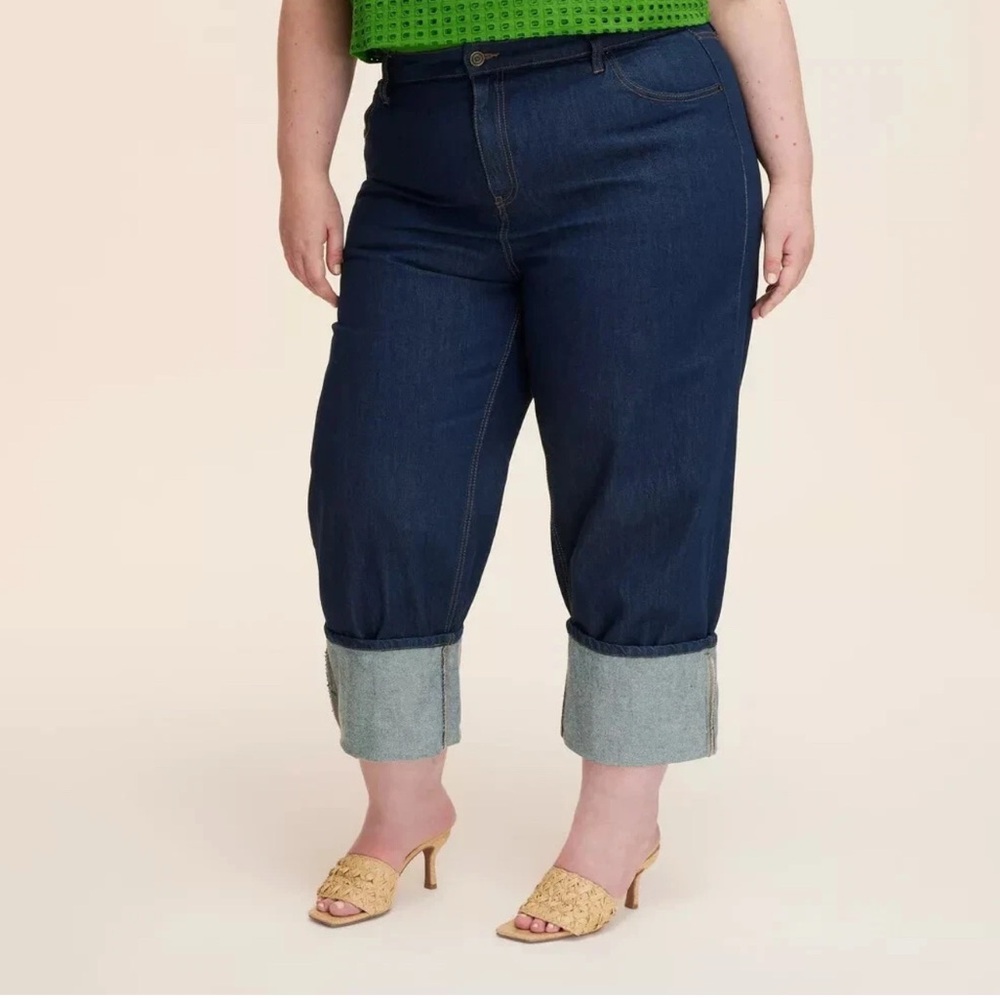 Kate Spade Dark Blue Cropped Jeans size 16 NEW ‘50s’60s style throwback costume